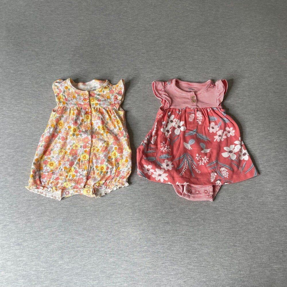 Carter's Baby Floral Dress & Romper 2 PCS. Set (3M)